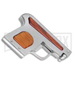 AGA Campolin Cocobolo Automatic Gun Knife - Satin Plain -Best Knife Shop AGA Campolin Automatic Gun Knife Cocobolo GX 33672 ns side large