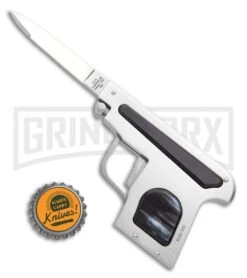 AGA Campolin Dark Horn Automatic Gun Knife - Satin Plain 9 AGA Campolin Dark Horn Automatic Gun Knife - Satin Plain -Best Knife Shop AGA Campolin Automatic Gun Knife Dark Horn GX 33673 ns bottlecap large