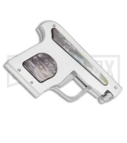 AGA Campolin Dark Horn Automatic Gun Knife - Satin Plain 8 AGA Campolin Dark Horn Automatic Gun Knife - Satin Plain -Best Knife Shop AGA Campolin Automatic Gun Knife Dark Horn GX 33673 ns side large