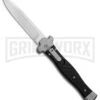 AGA Campolin Zero Carbon Fiber Leverlock Automatic Knife - Bayo Satin Plain -Best Knife Shop AGA Campolin Zero CF LL Bayo BP 30461 jr large