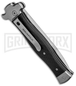 AGA Campolin Zero Carbon Fiber Leverlock Automatic Knife - Bayo Satin Plain 8 AGA Campolin Zero Carbon Fiber Leverlock Automatic Knife - Bayo Satin Plain -Best Knife Shop AGA Campolin Zero CF LL Bayo BP 30461 jr side large