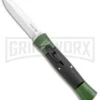 AKC 007 Concord NATO Military Dagger OTF Auto Knife Green/Black - Satin -Best Knife Shop AKC 007 Concord NATO Military Green Black Dagger OTF Auto Satin Flat BHQ 118419 jr large