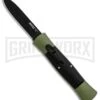 AKC Concord Green/Black OTF Automatic Knife - Flat Black 1 AKC Concord Green/Black OTF Automatic Knife - Flat Black -Best Knife Shop AKC 007 Concord OTF Green Black Flat GX 30500 jr large