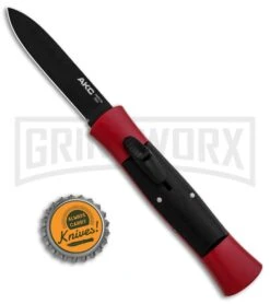 AKC 007 Concord Red/Black OTF Automatic Knife - Flat Black 9 AKC 007 Concord Red/Black OTF Automatic Knife - Flat Black -Best Knife Shop AKC 007 Concord OTF Red Black Flat GX 30499 jr bottlecap large