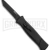 AKC 777 Blackfinger Black OTF Automatic Knife - Black Tanto -Best Knife Shop AKC 777 Blackfinger Tanto OTF Auto Black Black BHQ 87414 jr large
