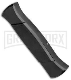 AKC 777 Blackfinger Black OTF Automatic Knife - Black Tanto -Best Knife Shop AKC 777 Blackfinger Tanto OTF Auto Black Black BHQ 87414 jr side large