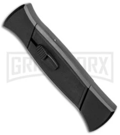 AKC 777 Blackfinger Black OTF Automatic Knife - Black Tanto -Best Knife Shop AKC 777 Blackfinger Tanto OTF Auto Black Black BHQ 87414 jr spine large