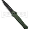 AKC X-treme Ace1 Green Automatic Knife - Black Plain -Best Knife Shop AKC Ace Automatic Knife Dark Green 3in Black BHQ 189107 td large
