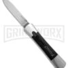 AKC Concord Polish/Black OTF Automatic Knife - Satin Plain -Best Knife Shop AKC Concord Polish Black OTF Automatic Knife Satin Plain GX 41618 hd large