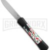 AKC Concord Italy Flag OTF Automatic Knife - Flat Satin Plain -Best Knife Shop AKC Concord italy flag flat satin BHQ 75609 jr large
