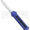 AKC F-16 Blue D/A OTF Automatic Knife - Bayo Satin Plain 1 AKC F-16 Blue D/A OTF Automatic Knife - Bayo Satin Plain -Best Knife Shop AKC F 16 Blue DA OTF Bayo Satin Plain BP 23856 jr large