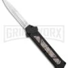 AKC F-16 Diamondback D/A OTF Automatic Knife - Bayo Satin Plain -Best Knife Shop AKC F 16 DA Bayo OTF Auto Diamondback Satin BHQ 131609 jr large