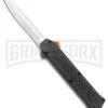 AKC F-16 Black D/A OTF Automatic Knife + Orange Button - Dagger Satin Plain 2 AKC F-16 Black D/A OTF Automatic Knife + Orange Button - Dagger Satin Plain -Best Knife Shop AKC F 16 DA Dagger OTF Auto Black Orange Button Satin BHQ 98892 jr large