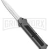 AKC F-16 Gray D/A OTF Automatic Knife - Dagger Satin Plain 1 AKC F-16 Gray D/A OTF Automatic Knife - Dagger Satin Plain -Best Knife Shop AKC F 16 DA Dagger OTF Auto Gray Satin BHQ 92691 jr large