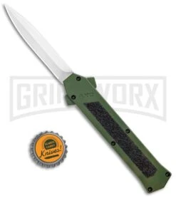 AKC F-16 OD Green D/A OTF Automatic Knife - Dagger Satin Plain 9 AKC F-16 OD Green D/A OTF Automatic Knife - Dagger Satin Plain -Best Knife Shop AKC F 16 DA Dagger OTF Auto OD Green Satin BHQ 95347 jr bottlecap large