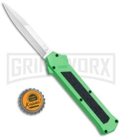 AKC F-16 Green D/A OTF Automatic Knife - Bayo Satin Plain 9 AKC F-16 Green D/A OTF Automatic Knife - Bayo Satin Plain -Best Knife Shop AKC F 16 Green DA OTF Bayo Satin Plain BP 23855 jr bottlecap large