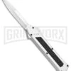 AKC F-16 White D/A OTF Automatic Knife - Bayo Satin Plain 2 AKC F-16 White D/A OTF Automatic Knife - Bayo Satin Plain -Best Knife Shop AKC F 16 White DA OTF Bayo Satin Plain BP 23853 jr large
