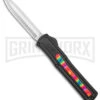 AKC F-20 Black W/ Tie Dye Inlay D/A OTF Automatic Knife - Satin Plain -Best Knife Shop AKC F 20 DA SP OTF Auto Black Tie Dye Inlay Satin BHQ 152893 jr large