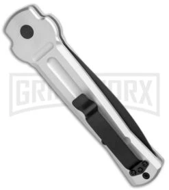 AKC X-treme Ace Silver Automatic Knife - Two Tone 8 AKC X-treme Ace Silver Automatic Knife - Two Tone -Best Knife Shop AKC X Treme Ace Auto Silver TT BHQ 136143 jr side large