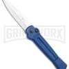 AKC X-treme ACE Blue Automatic Knife - Satin Plain -Best Knife Shop AKC X treme Ace Auto Blue Satin BHQ 105467 jr large