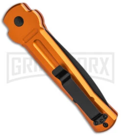 AKC X-treme Ace Automatic Knife - Orange -Best Knife Shop AKC X treme Ace Auto Orange Black BHQ 136123 jr side large