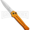 AKC X-treme Ace Orange Automatic Knife - Satin Plain -Best Knife Shop AKC X treme Ace Auto Orange Satin BHQ 136149 jr large