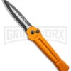 AKC X-treme Ace Orange Automatic Knife - Two Tone Dagger Plain -Best Knife Shop AKC X treme Ace Auto Orange TT BHQ 143389 jr large