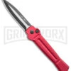 AKC X-treme Ace Red Automatic Knife - Two Tone Plain -Best Knife Shop AKC X treme Ace Auto Red TT BHQ 143382 jr large