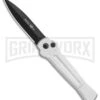 AKC X-treme Ace Silver Black Automatic Knife -Best Knife Shop AKC X treme Ace Auto Silver Black BHQ 113942 jr large