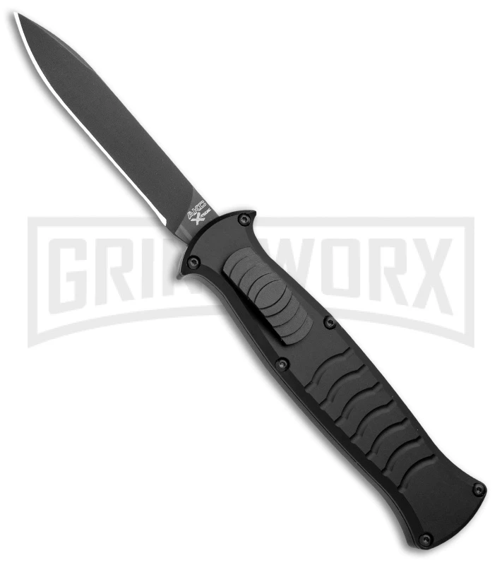 AKC X-treme EVO Black OTF Automatic Knife - Black Plain 3 AKC X-treme EVO Black OTF Automatic Knife - Black Plain