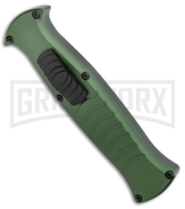 AKC X-treme EVO Green OTF Automatic Knife - Black Plain 4 AKC X-treme EVO Green OTF Automatic Knife - Black Plain - Image 2