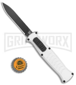 AKC X-treme EVO Silver OTF Automatic Knife - Black Plain 9 AKC X-treme EVO Silver OTF Automatic Knife - Black Plain -Best Knife Shop AKC X treme EVO OTF Auto Silver Black BHQ 114658 jr bottlecap large