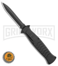 AKC X-treme EVO Black OTF Automatic Knife - Black Plain Dagger 9 AKC X-treme EVO Black OTF Automatic Knife - Black Plain Dagger -Best Knife Shop AKC X treme EVO OTF Automatic Knife Black 3.5 Black Dagger BHQ 119845 LS Bottlecap large