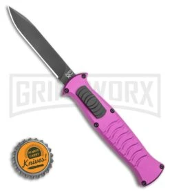 AKC X-treme EVO OTF Automatic Knife - Purple Black Plain -Best Knife Shop AKC X treme EVO OTF Automatic Knife Purple 3.5 Black BHQ 120293 LS Bottlecap large