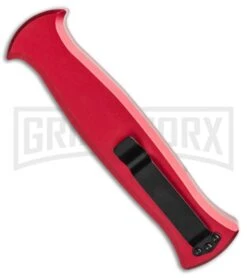 AKC X-treme EVO RB OTF Automatic Knife - Red Black Plain -Best Knife Shop AKC X treme EVO OTF Automatic Knife Red 3.5in Black EVO ROB BHQ 115345 LS Side large