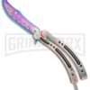 Andux CS Bronze/Black Balisong Butterfly Trainer - Spectrum Holes -Best Knife Shop Andux C S Bronze Black Balisong Butterfly Trainer Spectrum Holes A0002545 BP 24575 jr large