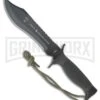 Armada Midnight Finish OD Green Polymer Fixed Blade Knife - Black Plain 2 Armada Midnight Finish OD Green Polymer Fixed Blade Knife - Black Plain -Best Knife Shop Armada Midnight Finish OD Green Polymer black plain BHQ 57001 er large