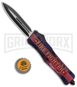 Atomic Defender Large OTF Automatic Knife Fire Fighter - Dagger Two-Tone 11 Atomic Defender Large OTF Automatic Knife Fire Fighter - Dagger Two-Tone -Best Knife Shop Atomic Defender Large OTF Auto Fire Fighter Dagger TT GX 37362 jr bottlecap large