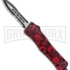 Atomic Defender Medium OTF Automatic Knife Red Skull - Two Tone Dagger Serr 2 Atomic Defender Medium OTF Automatic Knife Red Skull - Two Tone Dagger Serr -Best Knife Shop Atomic Defender Medium OTF Auto Red Skull TT Dagger Serr GX 37455 jr large