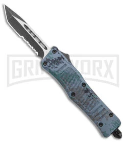 Atomic Defender Mini OTF Automatic Knife Digi Camo - Two Tone Tanto Serr