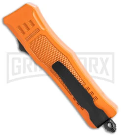 Atomic Defender Mini OTF Automatic Knife Orange - Two Tone Dagger -Best Knife Shop Atomic Defender Mini OTF Auto Orange TT Dagger BHQ 141104 jr side large