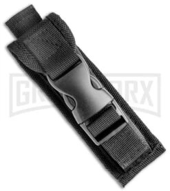 Atomic Defender Medium OTF Automatic Knife OD Green - Plain Two Tone Drop Point -Best Knife Shop Atomic Defender OD Green OTF Auto DP TT GX 36395 jr sheath large