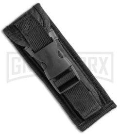 Atomic Defender Large OTF Automatic Knife Red Skull - Two Tone Drop Point -Best Knife Shop Atomic Defender Red Skull DP OTF Auto TT GX 35867 jr sheath large