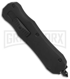 Atomic FL D/A OTF Automatic Knife - Dagger Black Plain -Best Knife Shop Atomic FL DA dagger black plain BP 18785 er spine large