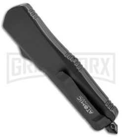 Atomic Lance Tanto Black OTF Automatic Knife - Two Tone Plain -Best Knife Shop Atomic Lance Tanto Black TT WNS IT M11 BP 19197 jr side large