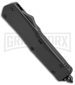 Atomic Lance Tanto Black OTF Automatic Knife - Two Tone Plain -Best Knife Shop Atomic Lance Tanto Black TT WNS IT M11 BP 19197 jr spine large