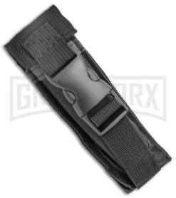 Atomic Lance Black OTF Automatic Knife - Two Tone Double Serr 10 Atomic Lance Black OTF Automatic Knife - Two Tone Double Serr -Best Knife Shop Atomic Large Shield Dagger Black OTF Auto TT Double Serr GX 38227 jr sheath large