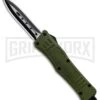 Atomic Defender Mini OTF Automatic Knife Dark Green - Two Tone Dagger 1 Atomic Defender Mini OTF Automatic Knife Dark Green - Two Tone Dagger -Best Knife Shop Atomic Mini Defender Green OTF Auto Black Dagger Plain GX 32297 jr large
