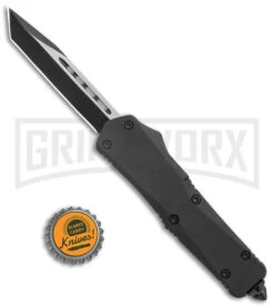 Atomic Lance Tanto Black OTF Auto Knife - Two Tone Plain -Best Knife Shop Atomic Shield Large Tanto Black OTF Auto TT GX 38228 jr bottlecap large