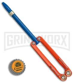 BaliYo By Spyderco Butterfly Pen Flipper Orange/Blue -Best Knife Shop BaliYo by Spyderco Butterfly Pen Fisher Space Pen Orange Blue USA Made BHQ 71880 er bottlecap large
